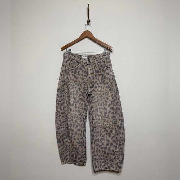 Free People Good Luck Mid Rise Barrel Jeans - Picture 9 of 12